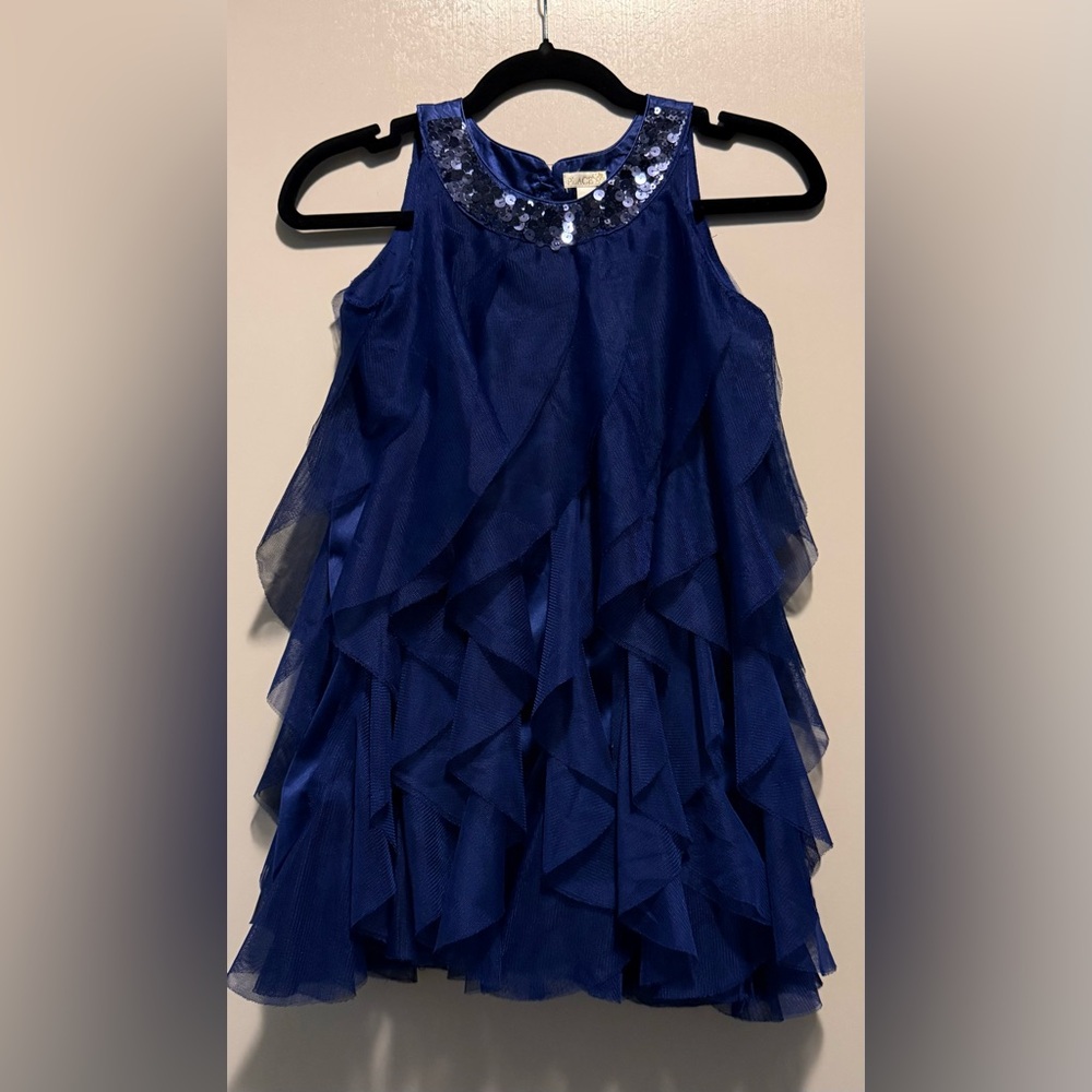 The Children's Place Navy Ruffled Dress